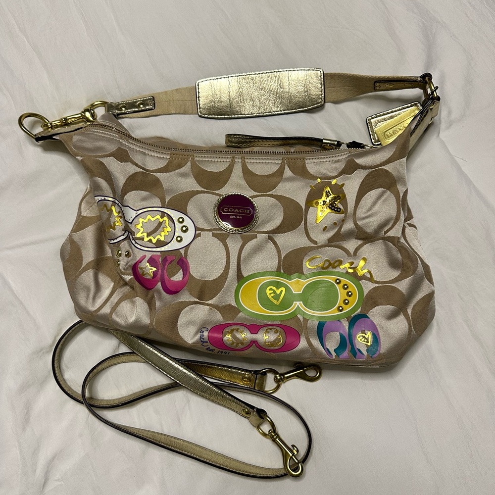Coach Poppy Khaki Hobo Bag